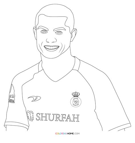 coloring page of ronaldo